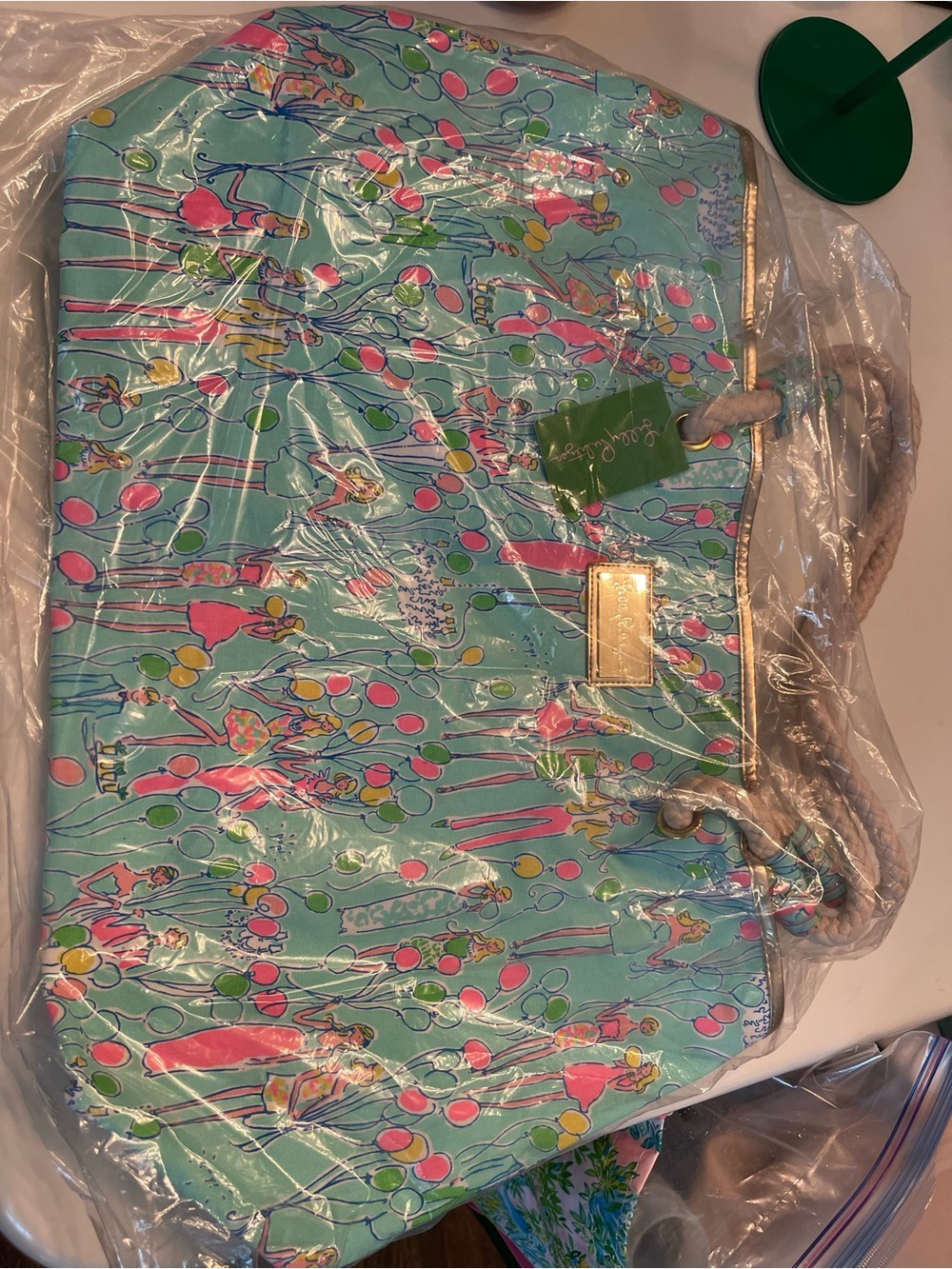 Lilly Pulitzer Beach Tote with Rope handles